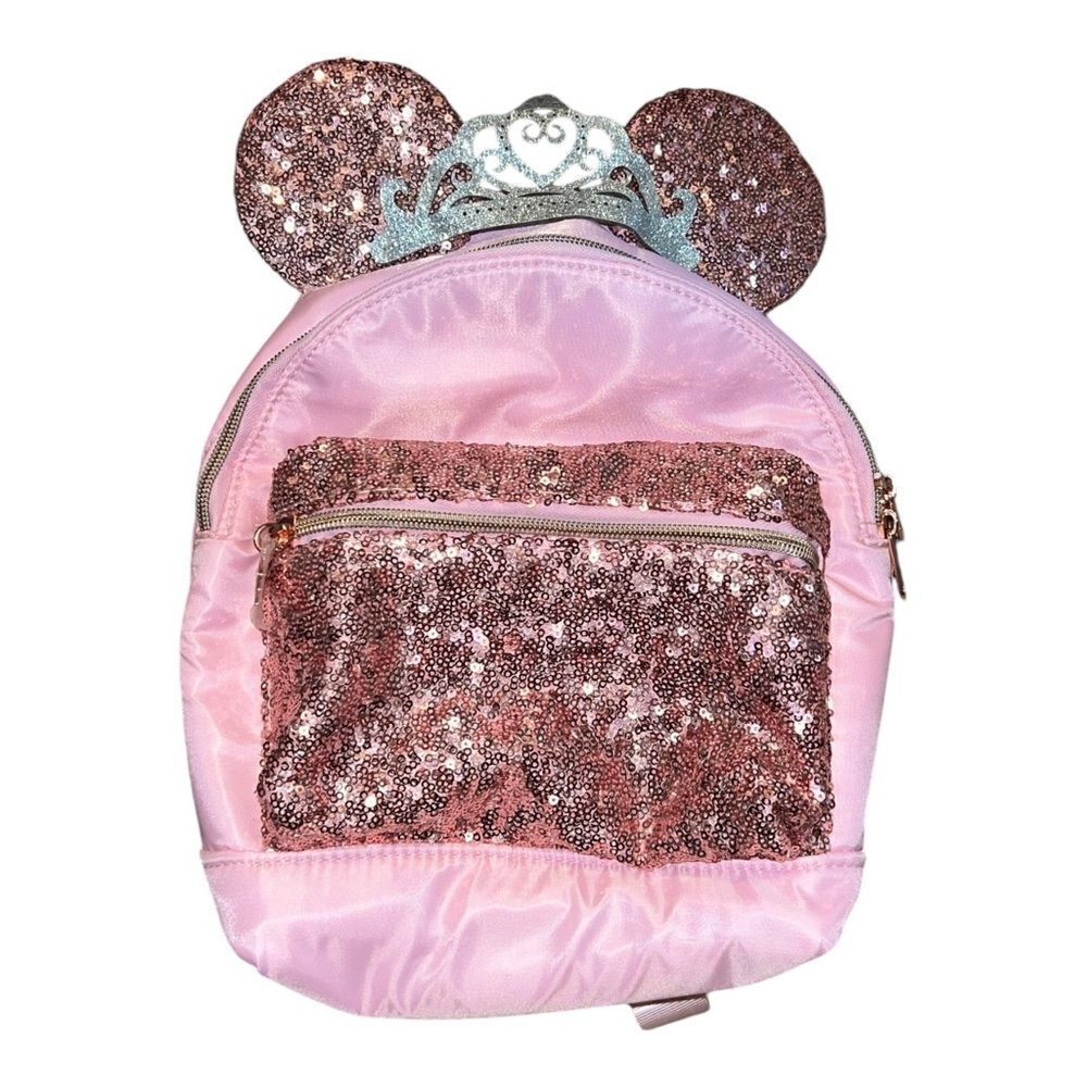 Disney Cruise Line Minnie Ears Sequin Pink Backpack Bibbidi Bobbidi Boutique